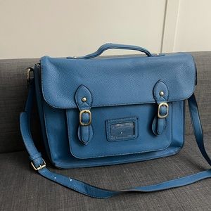 Electric Blue Work/School Vintage-look Bag